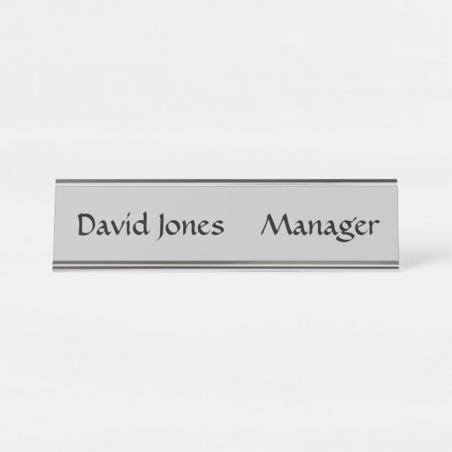 Plaque de bureau (Devant)