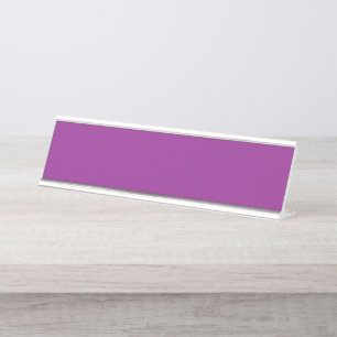 Plaque de bureau à dégradé rose pour nom de bureau