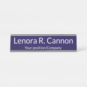 Plaque de bureau à nom personnalisé pour la décora