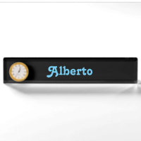 Plaque de bureau Alberto