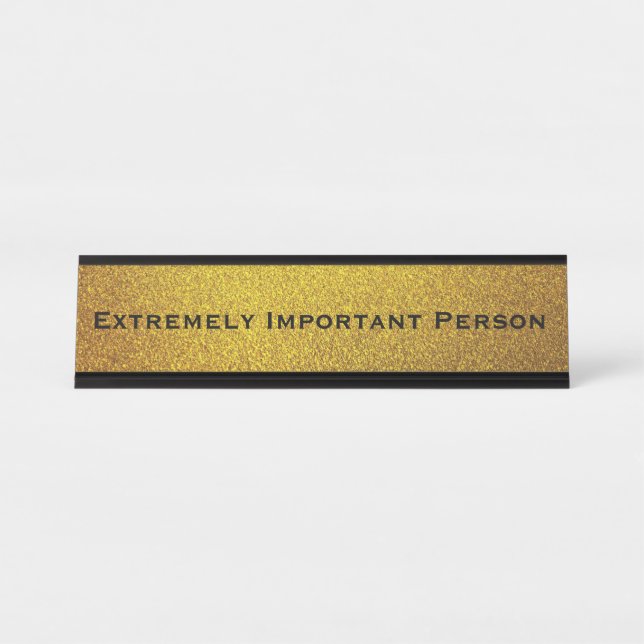 Plaque de bureau amusante (Devant)