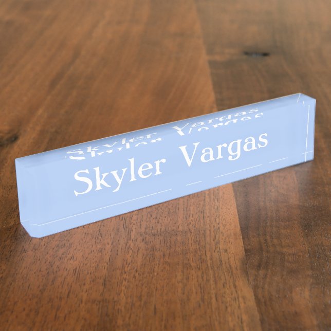 Plaque de bureau - Bleu ciel HAMbyWG (Taille)
