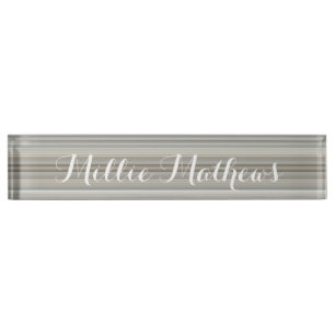 Plaque de bureau - Dégradé gris HAMbyWG