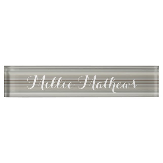 Plaque de bureau - Dégradé gris HAMbyWG (Devant)