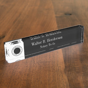 Plaque de bureau du personnel militaire classique