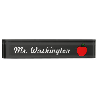 Plaque de bureau enseignant tableau Apple Cadeau