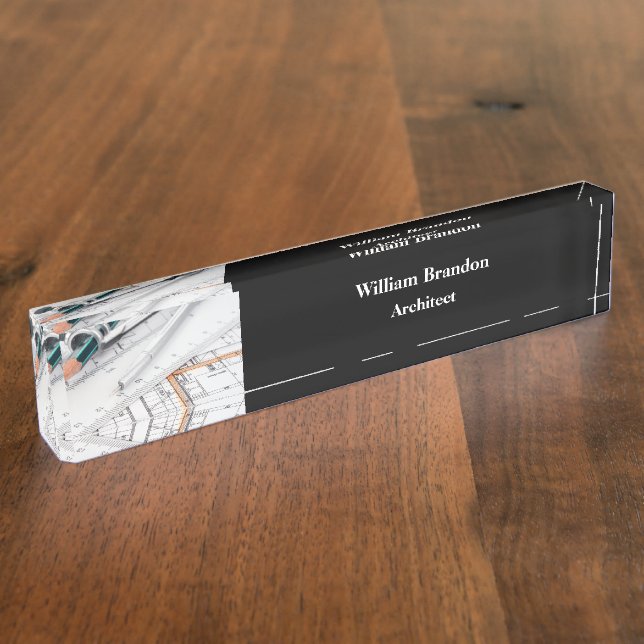 Plaque De Bureau Exécutif Pour Un Architecte (Taille)