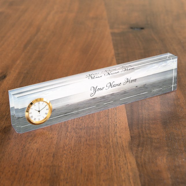 Plaque de bureau Gloire du soleil à la plage (Taille)