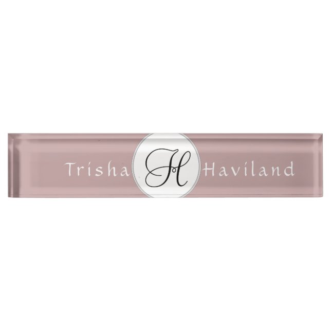 Plaque de bureau HAMbyWG - Mauve (Devant)