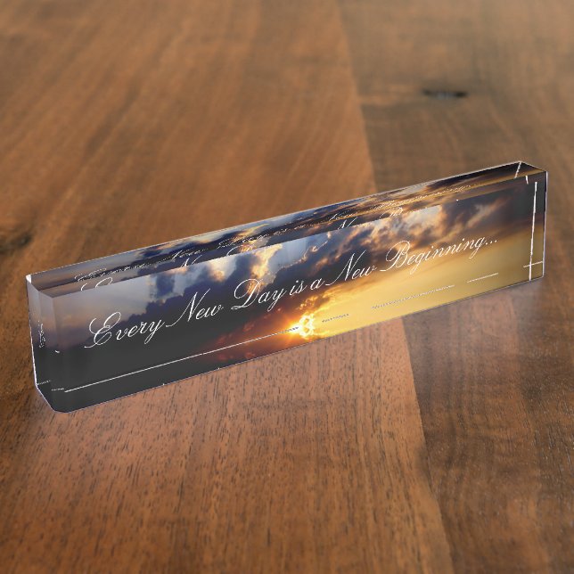 Plaque de bureau HAMbyWG - Nouveaux Débuts (Taille)