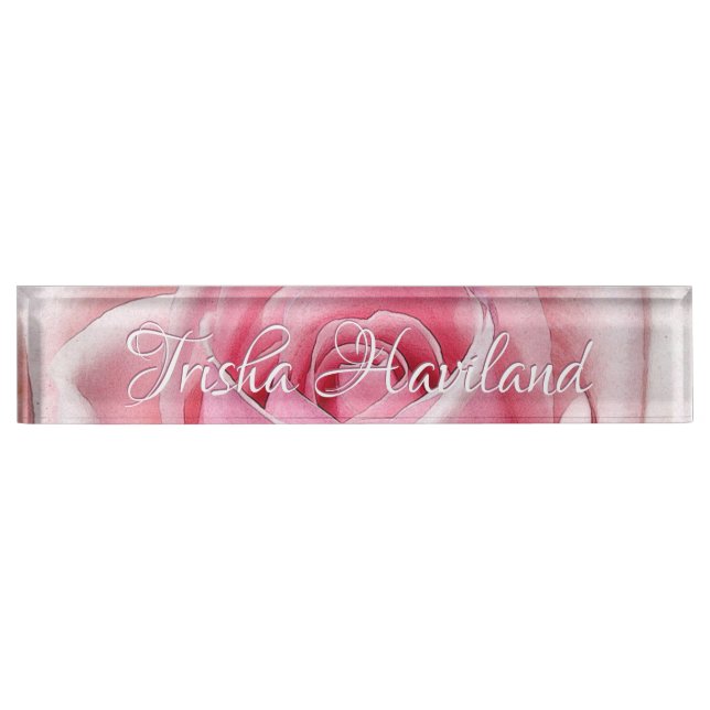 Plaque de bureau HAMbyWG - Rose pâle (Devant)