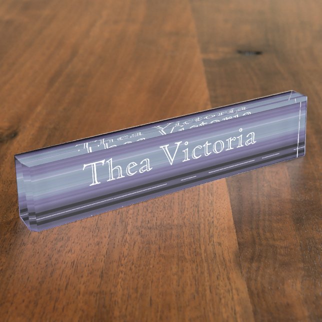 Plaque de bureau - HAMbyWhiteGlove - Lilas (Taille)