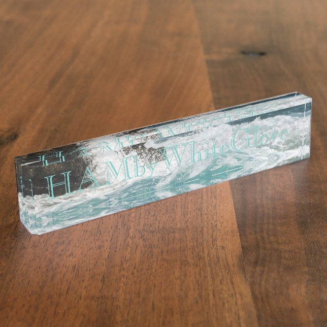Plaque de bureau - HAMbyWhiteGlove - Vagues déferl (Taille)