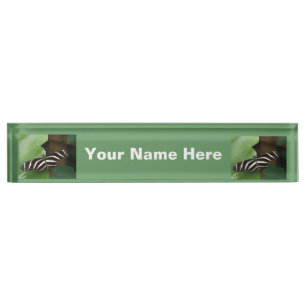 Plaque de bureau Papillon Longwing Zèbre Assez