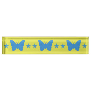 Plaque de bureau patriotique avec drapeau de Bady