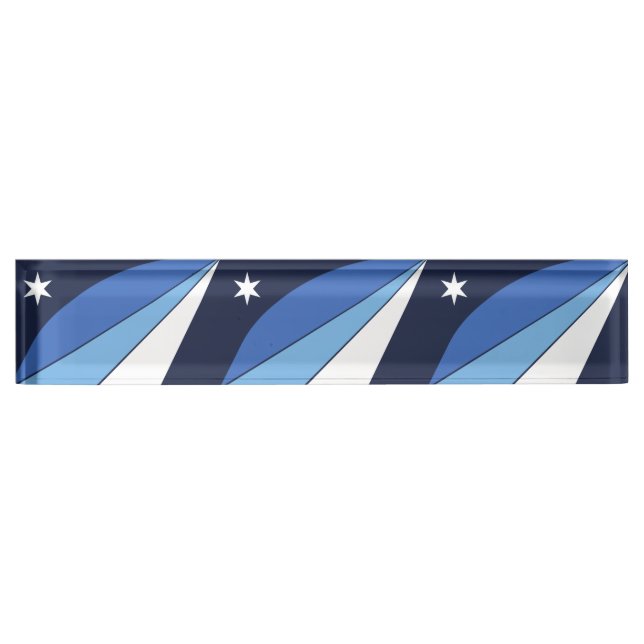 Plaque de bureau patriotique avec Drapeau de Colum (Devant)