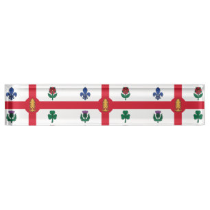 Plaque de bureau patriotique avec drapeau de Montr
