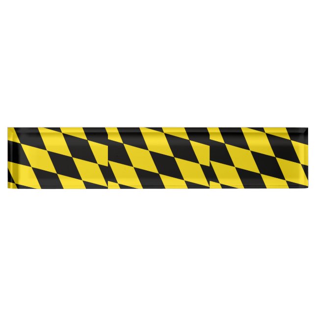 Plaque de bureau patriotique avec Drapeau de Munic (Devant)