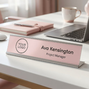 Plaque de bureau personnalisée avec logo personnal