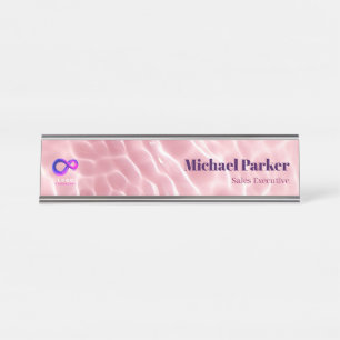 Plaque de bureau personnalisée avec ondulation d'e