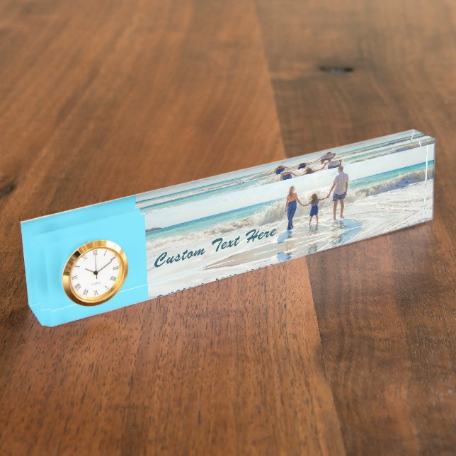 Plaque de bureau photo personnalisée avec vos phot (Taille)