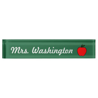 Plaque de bureau pour enseignant
