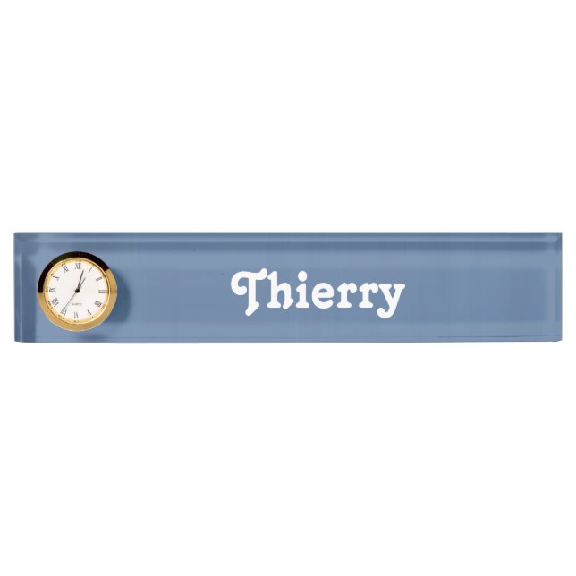 Plaque de bureau Thierry (Devant)