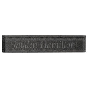 Plaque de bureau - Tribal Charbon - HAMbyWG