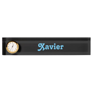 Plaque de bureau Xavier