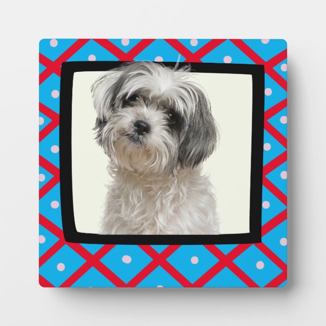 Plaque de cadre photo customisée Shih Tzu (Devant)