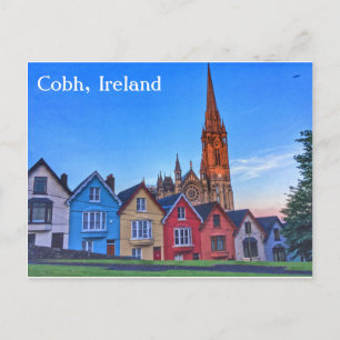 Plaque de Cartes, Cobh Irlande, Carte postale
