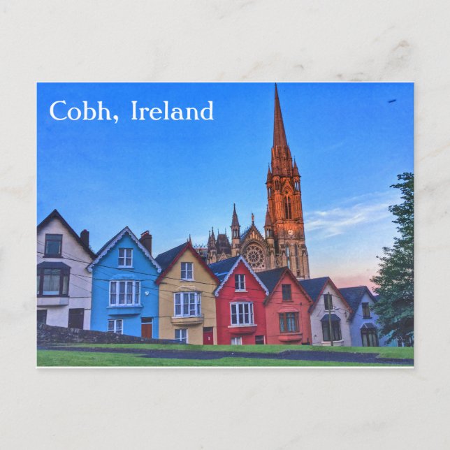 Plaque de Cartes, Cobh Irlande, Carte postale (Devant)