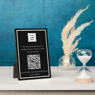 Plaque de code QR personnalisée avec de l'Easel