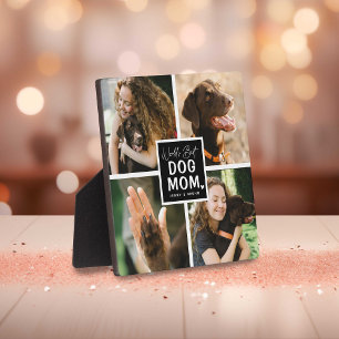 Plaque de collage photo 'Meilleure maman de chien
