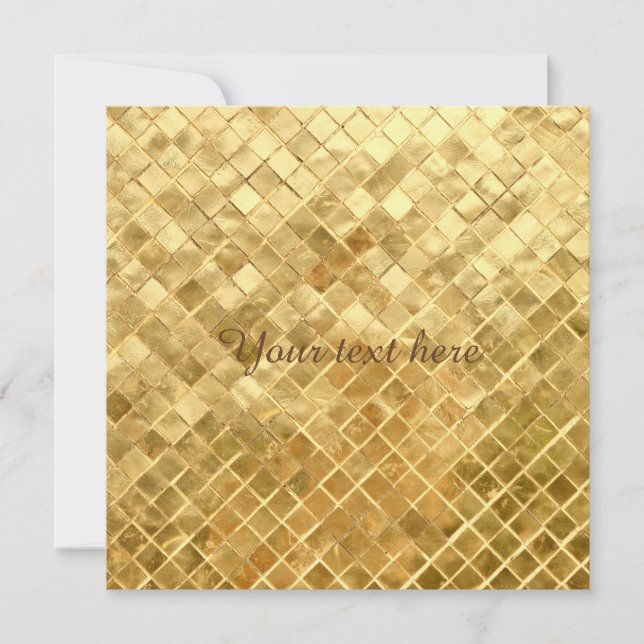 Plaque de contrôle en or (Devant)