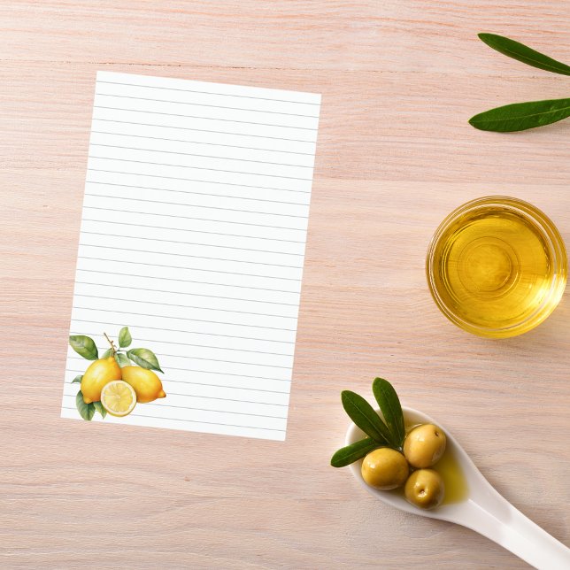 Plaque de cuisson doublée citrons page mini classe (Créateur téléchargé)