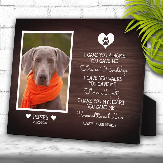 Plaque de dédicace de photo de famille en bois de  (Créateur téléchargé)