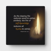 Karma Le Feu De Flambage Plaque De Citation De Zazzle Fr