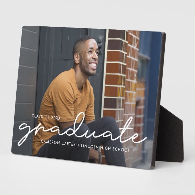 Plaque de graduation de couleur de couleur à écrir (Côté)