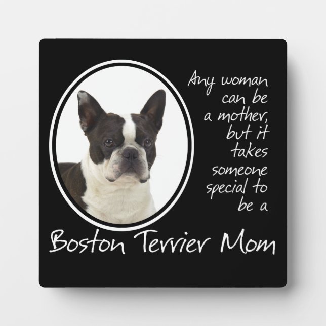 Plaque de la mère terrier de Boston (Devant)