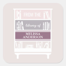 Plaque De Livraison De La Bibliothèque Des Sticker