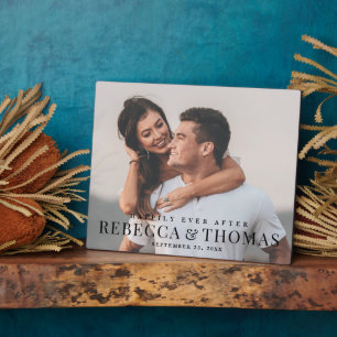 Plaque de mariage de type photo moderne