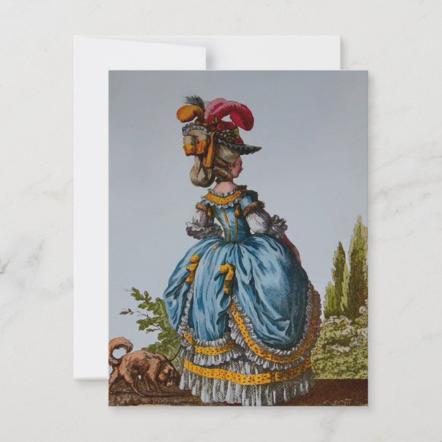 Plaque de mode 18ème siècle ~ Invitations (Devant)