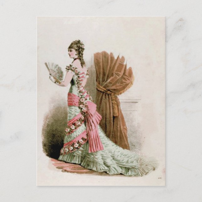 Plaque de mode ~ Robe de carte postale Français Vi (Devant)