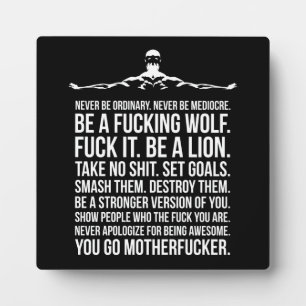 Plaque de motivation de la réussite et de la gym