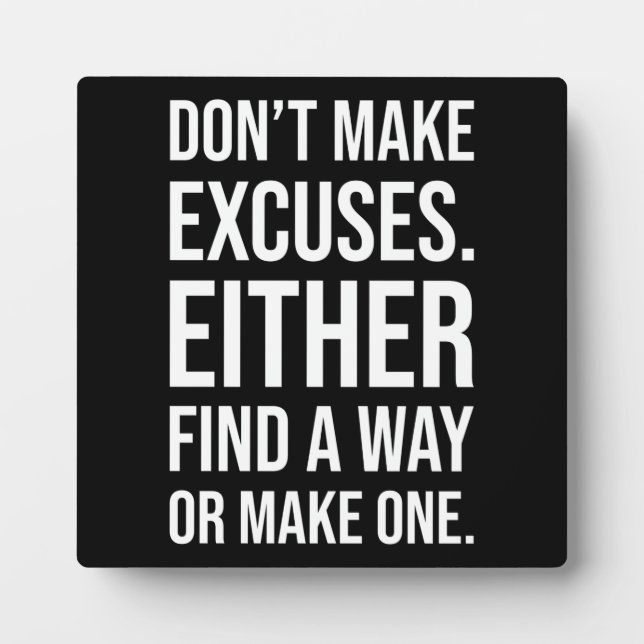 Plaque de motivation de la réussite et de la gym (Devant)