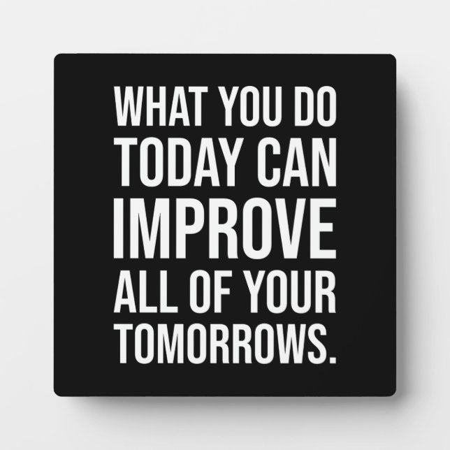 Plaque de motivation de la réussite et de la gym (Devant)