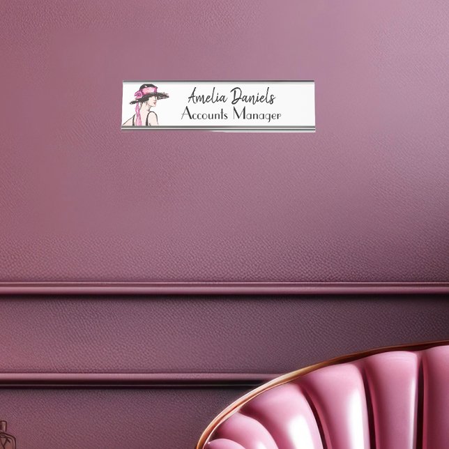 Plaque de nom Art déco vintage (Créateur téléchargé)