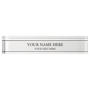 Plaque de nom de bureau Customisé personnalisée
