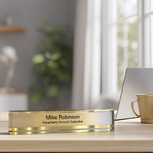 Plaque de nom de bureau exécutif de publicité de c